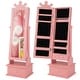 preview thumbnail 4 of 8, 2-in-1 Kids Play Jewelry Armoire with Full Length Mirror and Drawers - 13.5" x 12" x 44.5" (L x W x H)