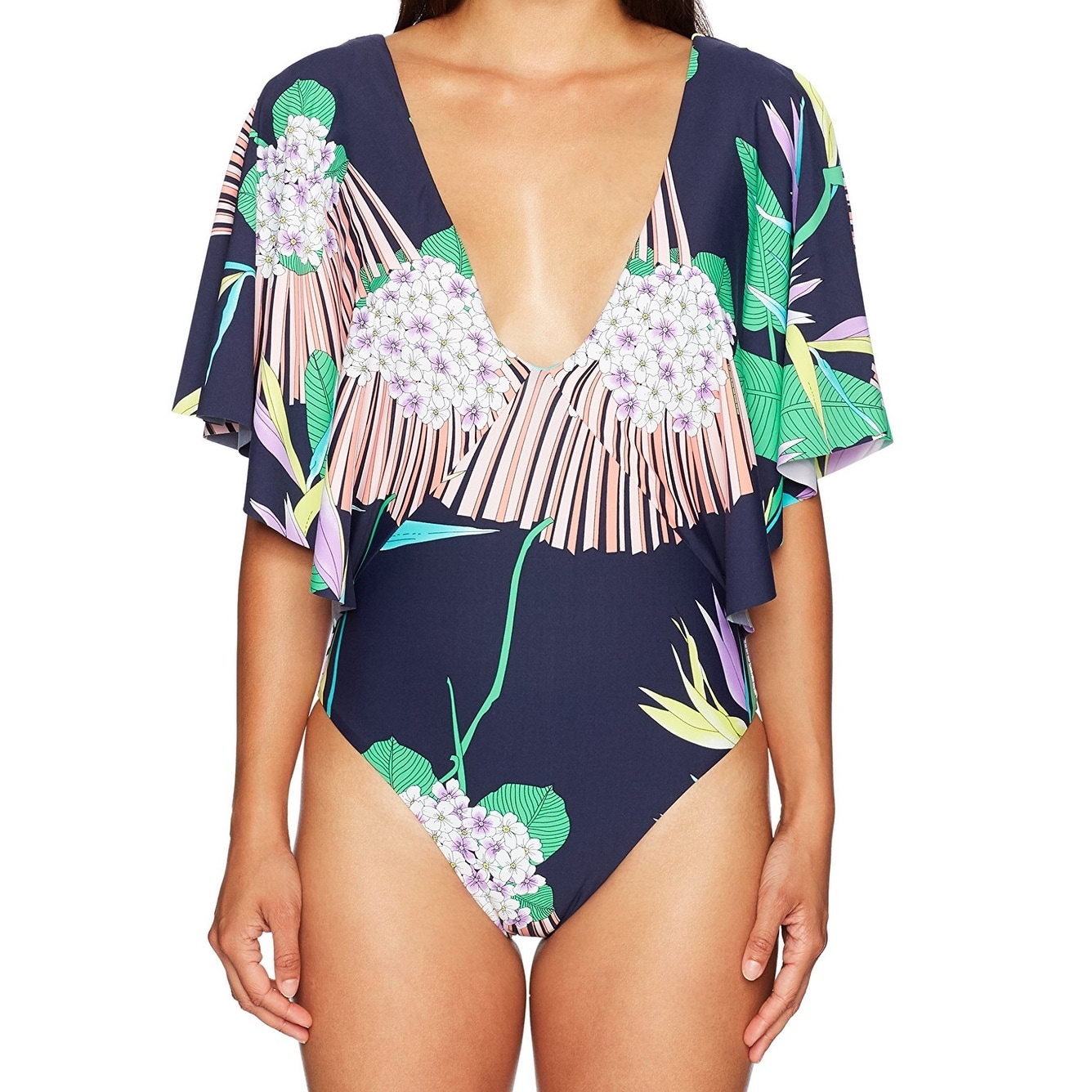 trina turk ruffle swimsuit