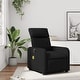 preview thumbnail 1 of 9, vidaXL Massage Recliner Chair Black Faux leather Single