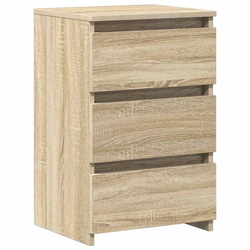 vidaXL Bed Cabinet Set of 2 Engineered Wood