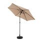 preview thumbnail 15 of 48, 9FT Outdoor Patio Umbrella Outdoor Table Umbrella with Push Button Tilt and Crank