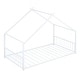 preview thumbnail 6 of 9, 2 Size White Metal House Bed with Metal Frame Playhouse Design for Kids