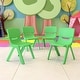 preview thumbnail 4 of 35, 4 Pack Plastic Stackable K-2 School Chair with 13.25"H Seat Green