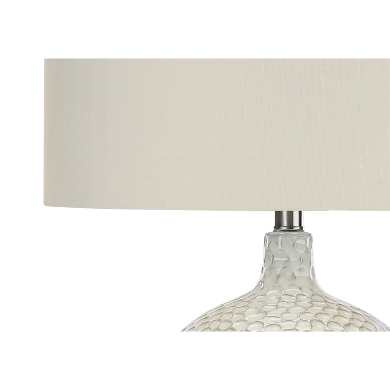 Lighting, 28"h, Table Lamp, Cream Ceramic, Ivory / Cream Shade, Contemporary