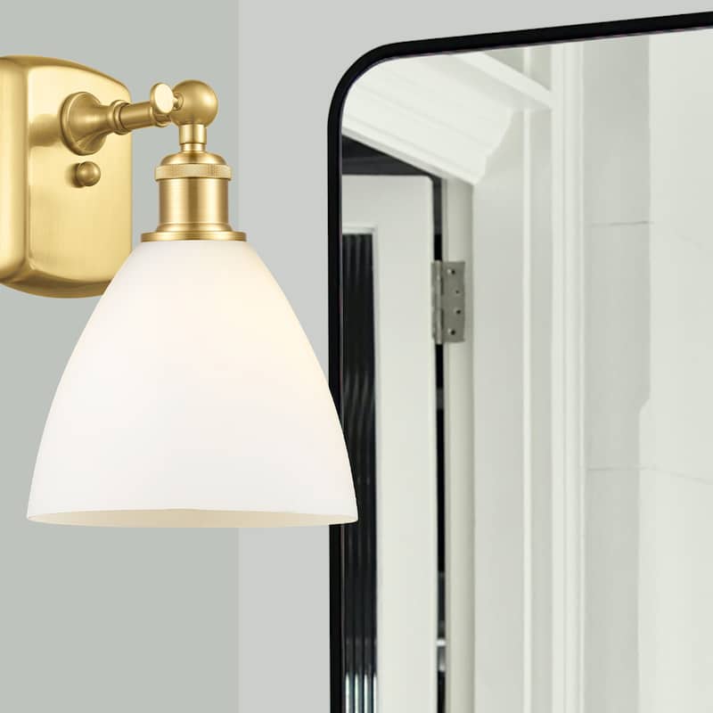 Innovations Lighting 516-1W-12-8 Bristol Sconce Bristol Glass 12" Tall