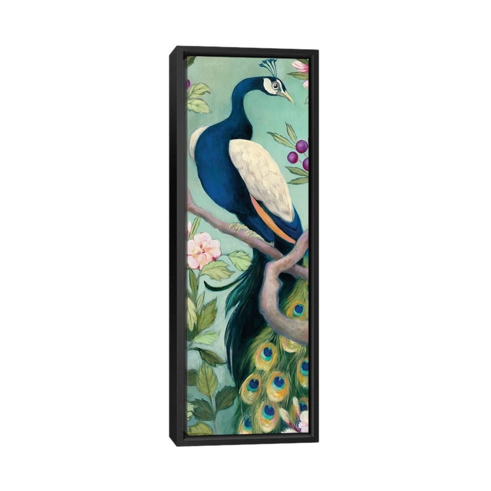iCanvas "Pretty Peacock I" by Julia Purinton Framed Canvas Print