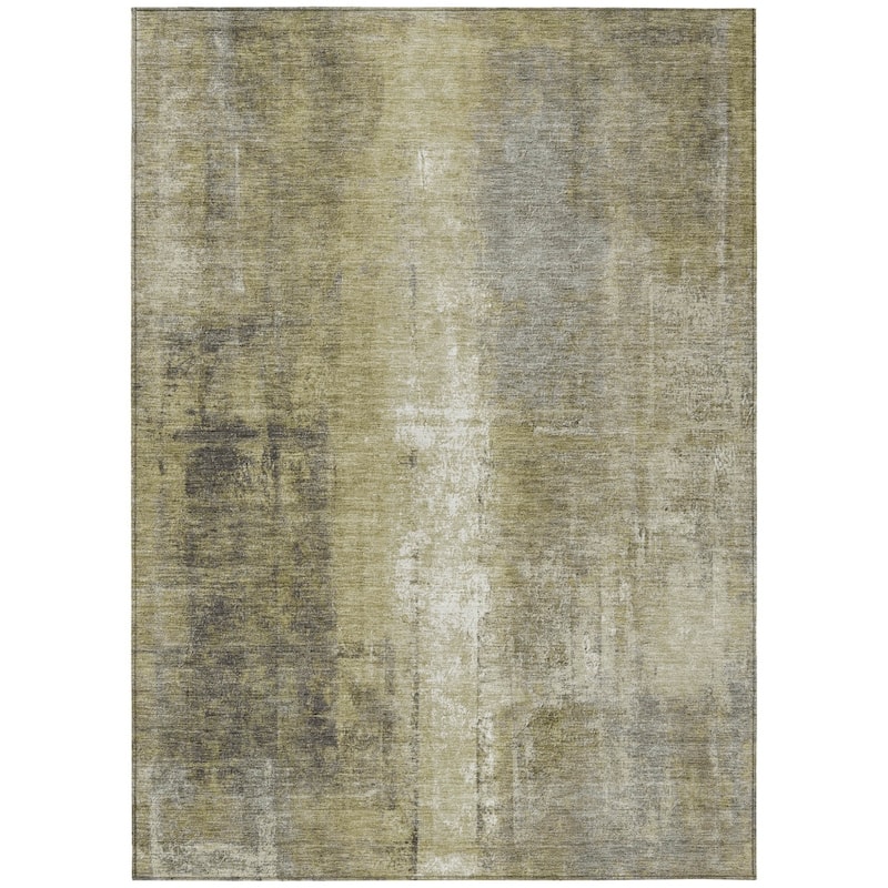 HomeRoots Abstract Transitional Rectangle Outdoor Rug
