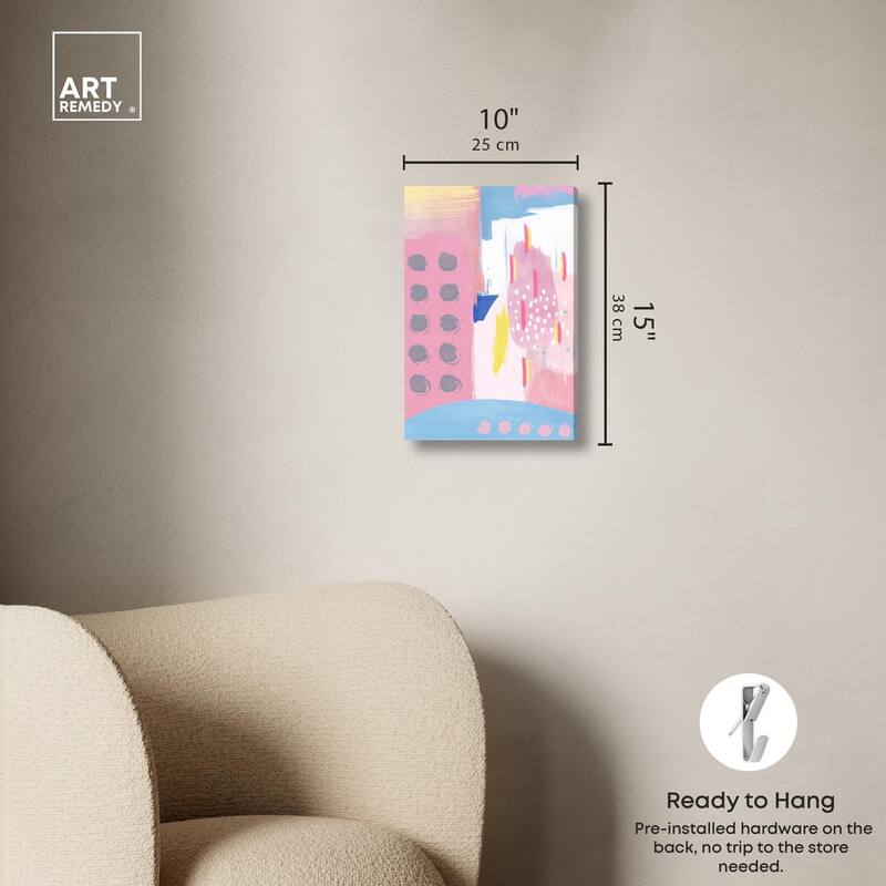 Doll Memories - Pretty blue Canvas by Art Remedy, Gallery Wrapped
