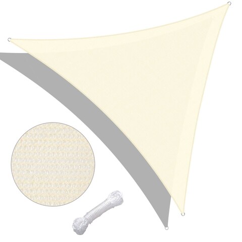 28' x 28' x 28' Triangle Sun Shade Sail with Ropes