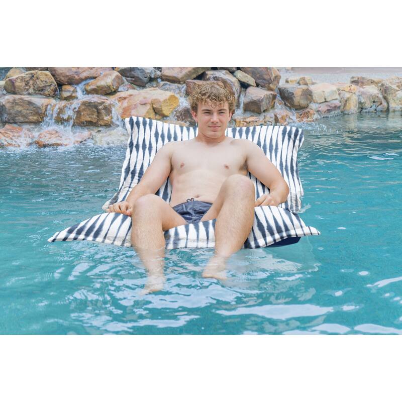 Sorra Home Outdoor Pool Float - 64 in x 42 in x 7 in - Salix Vintage Indigo