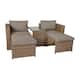 Option Gray Fabric/Natural Frame