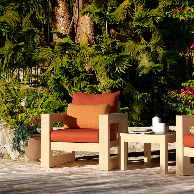 Benson 2 Piece Sunbrella Outdoor Patio Club Chairs