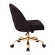 Layton Mid-Back Office Chair with Gold Base - Bed Bath & Beyond - 22695096