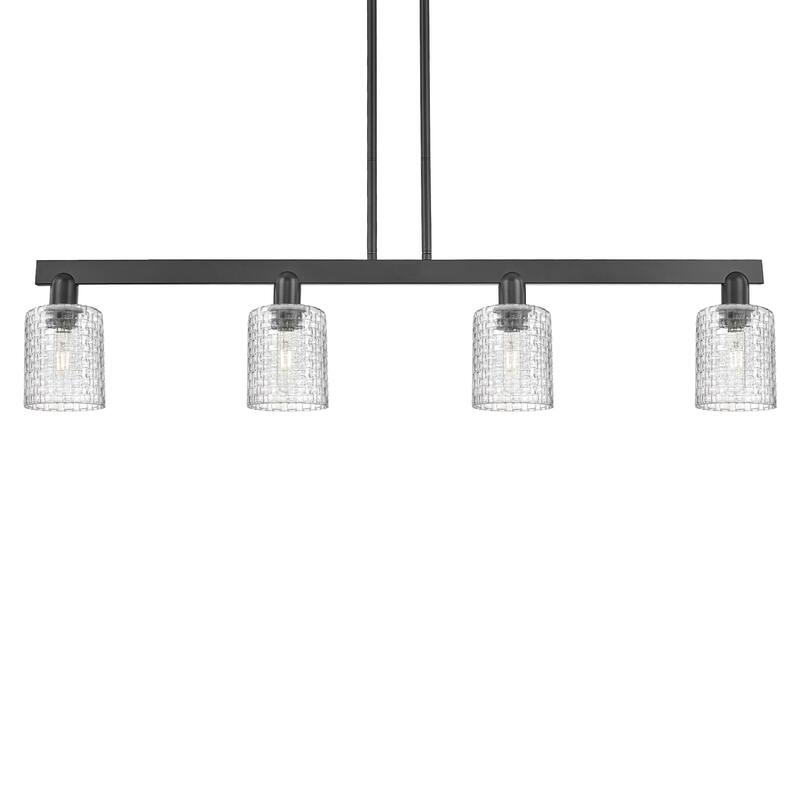 Innovations Lighting 716-4I-10-48 Cobbleskill Linear Cobbleskill 4 - Matte Black / Clear