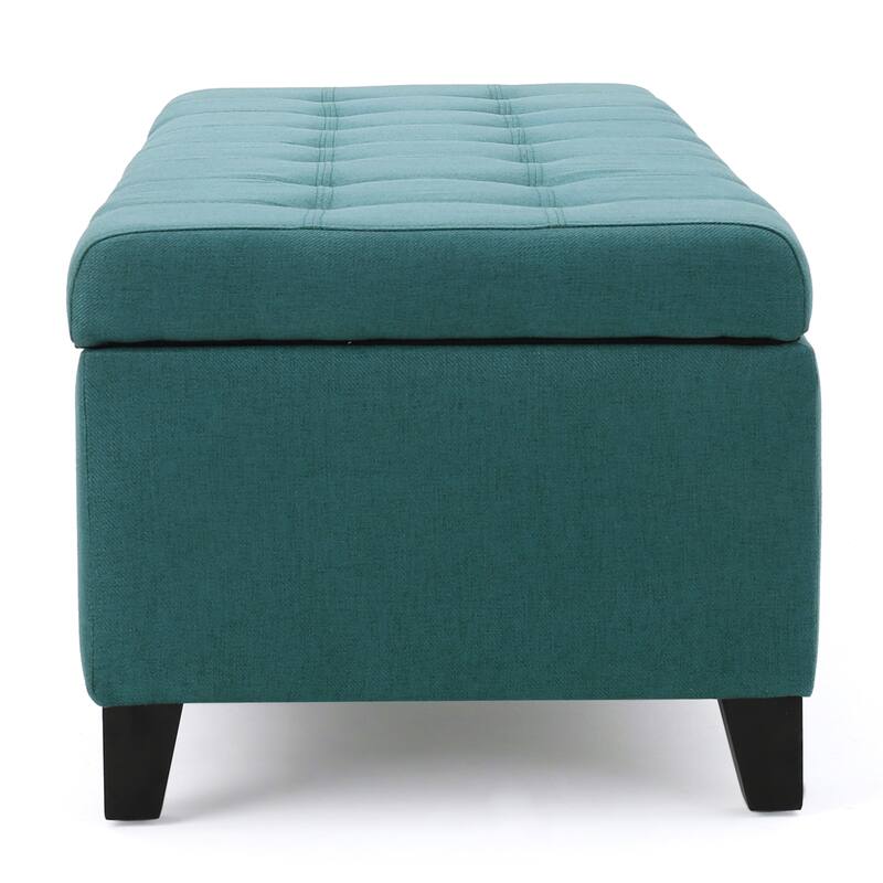 Mission Tufted Fabric Storage Ottoman Bench by Christopher Knight Home - 50.50"L x 18.75"W x 16.00"H