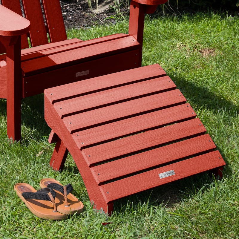 HIGHWOOD Eco-Friendly Synthetic Wood Folding Ottoman