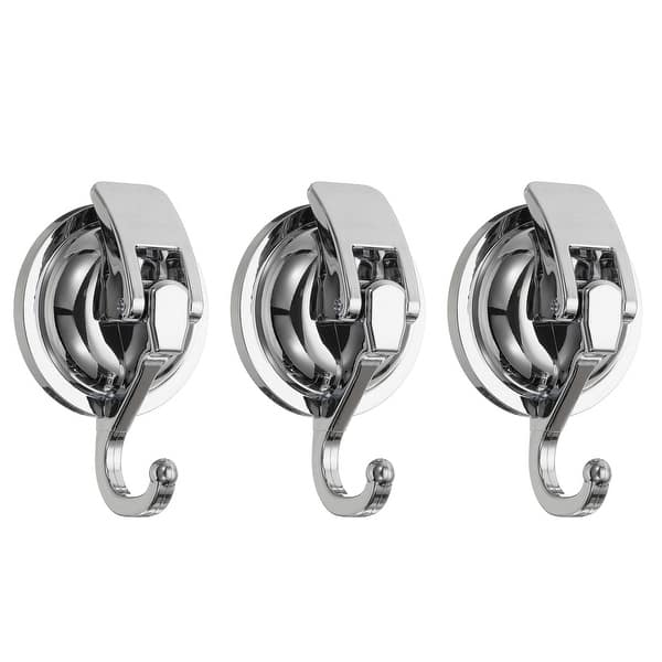 Suction Cup Hooks – 2-Pack Stainless Steel Adhesive Hooks For Bathroom, Kitchen, Glass & Mirrors