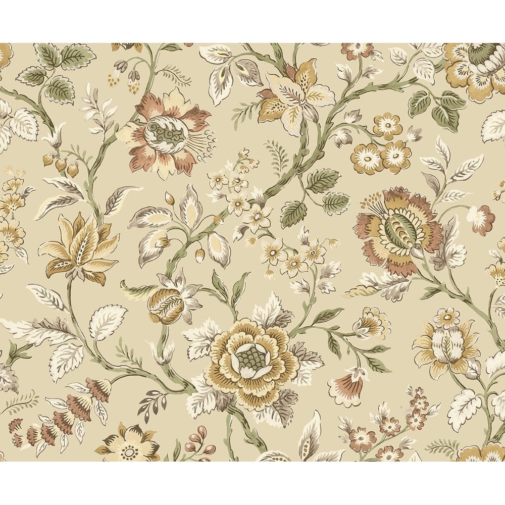 Stacy Garcia Home Jacobean Floral Trail Peel and Stick Wallpaper