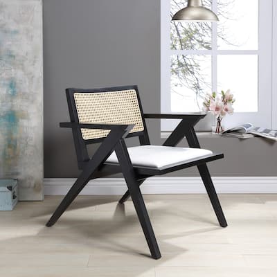 SAFAVIEH Home Krystine Rattan Accent Chair - 30"W x 32"D x 32"H