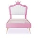 preview thumbnail 26 of 68, Modern Upholstered Princess Bed with Crown Headboard