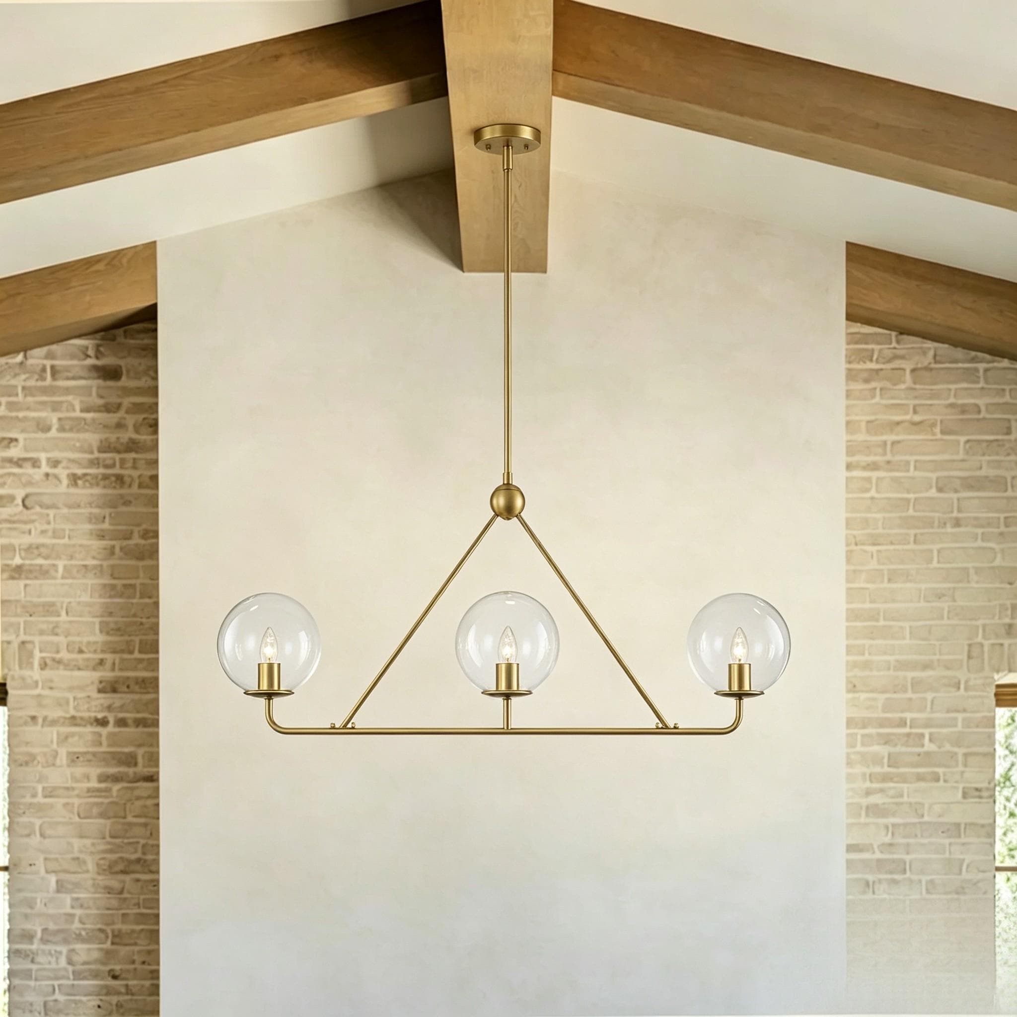 Rennnsan 3-Light Modern Linear Kitchen Island Pendant Light for Kitchen Island and Dining Area - 39.4" L x 7.1" W x 17.54" H