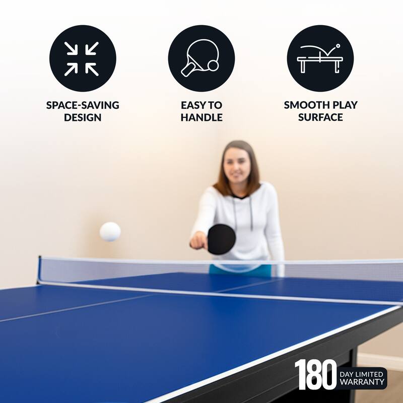 Quick Set 12mm Table Tennis Conversion Top - Blue