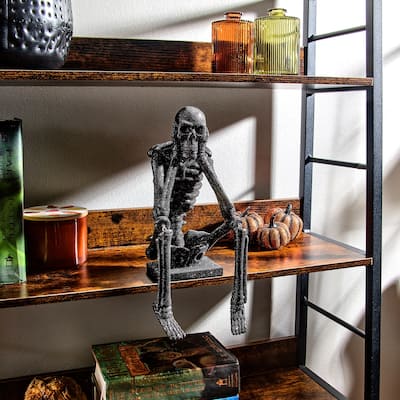 10.5" Glitter Resin Skeleton