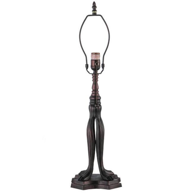 Meyda Tiffany 24254 Lionfoot 16" Tall Lamp Base - Mahogany Bronze
