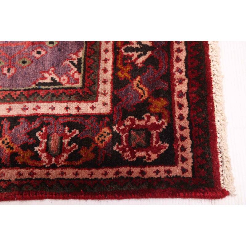ECARPETGALLERY Hand-knotted Andelz Dark Red Wool Rug - 4'4 x 7'0
