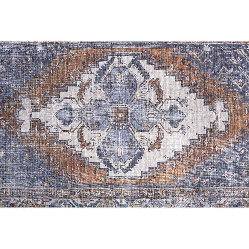 Grand Bazaar Prescott Machine Made Medallion Transitional Area Rug