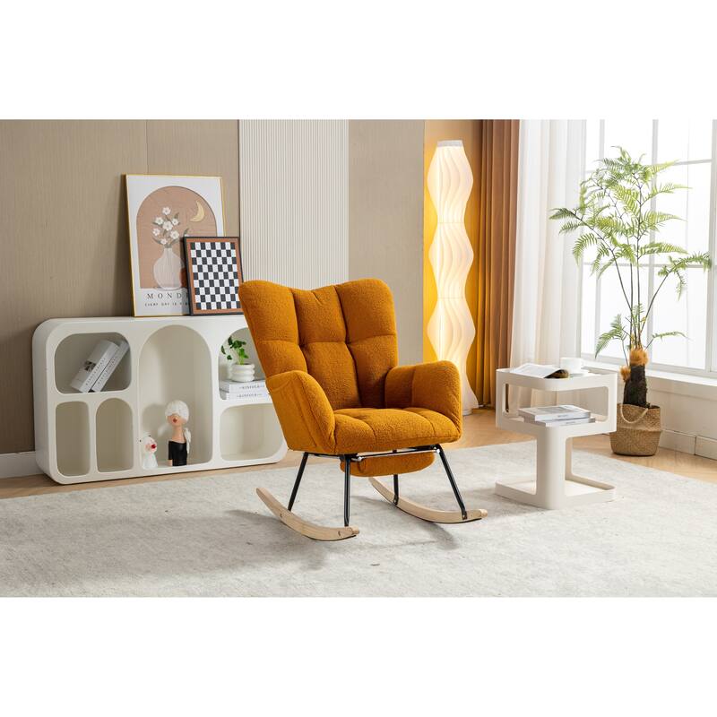 Teddy Rocking Chair with Adjustable Footrest