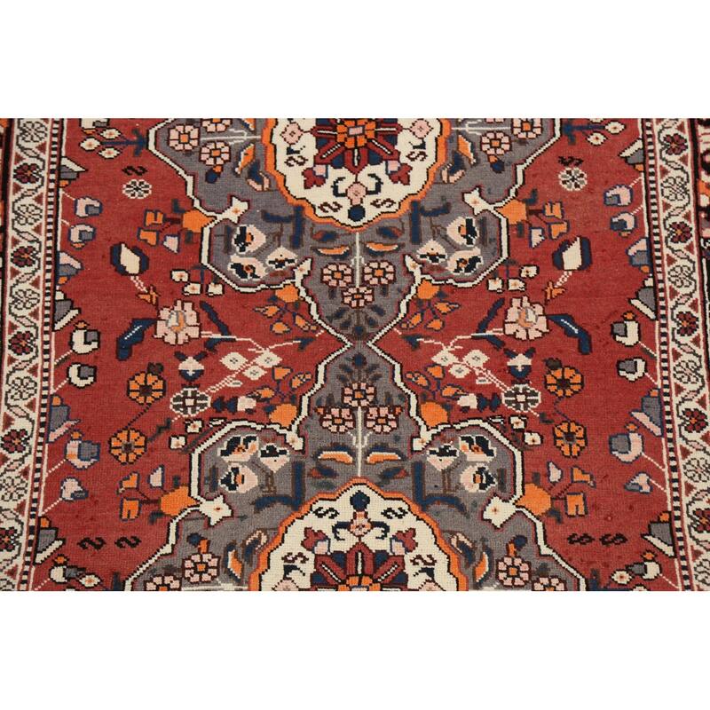 Vegetable Dye Bakhtiari Persian Area Rug Handmade Wool Carpet - 5'2" x 9'11"