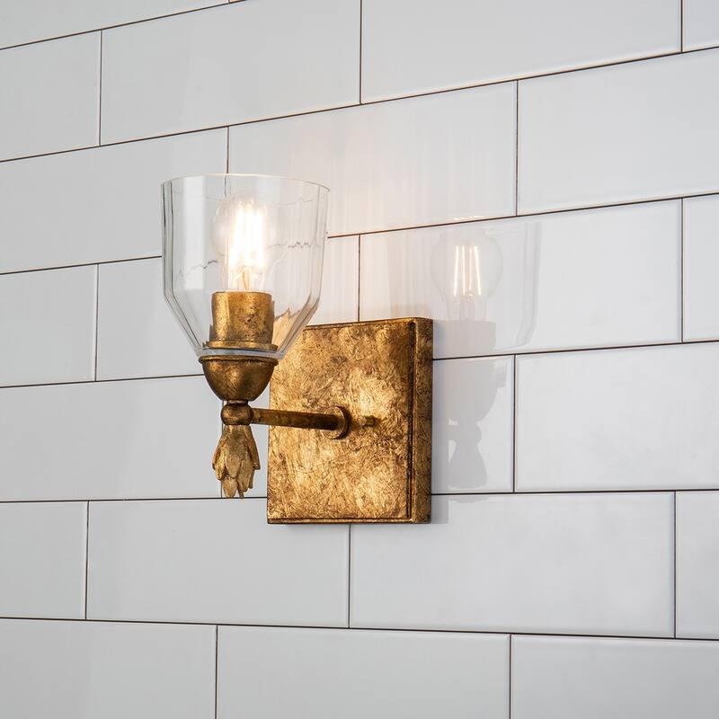 Felice 1 Light Wall Sconce in Gold