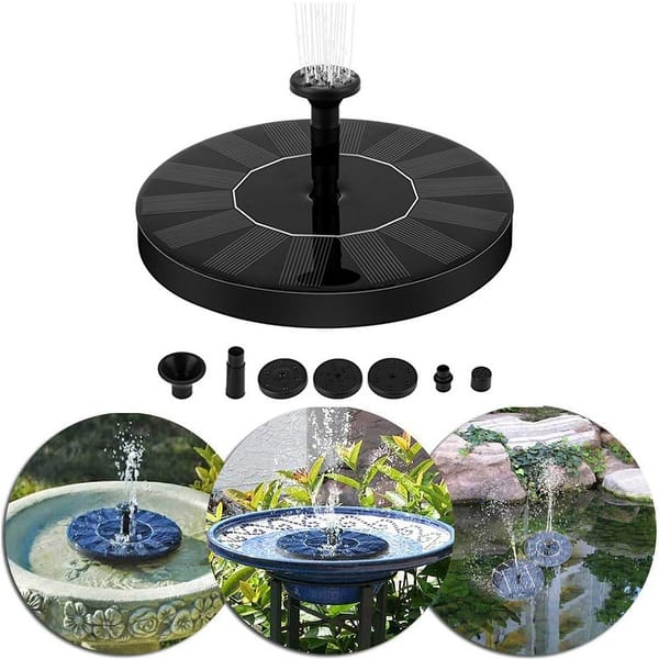 slide 2 of 12, Mini Solar Fountain Solar Water Fountain for Ourdoor Birdbaths Pond Small Pool Garden Decoration