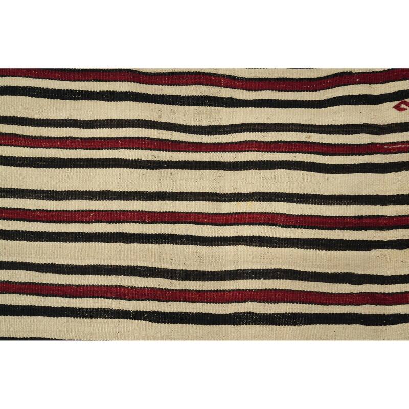 Hand Woven Oriental 100% Wool Carpet Southwestern Geometric Multi-Colored Kilim Area Rug - 8' 0'' X 4' 11''