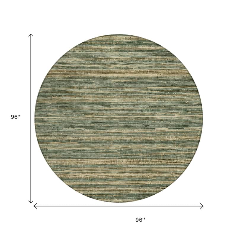 HomeRoots Striped Transitional Rectangle Outdoor Rug