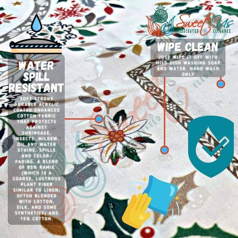 Wipeable French Acrylic Coated Spill Resistant Tablecloth - 60 X 98 in.