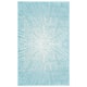 SAFAVIEH Evoke Juli Abstract Boho Burst Rug - 2'2" x 5' - Aqua/Ivory