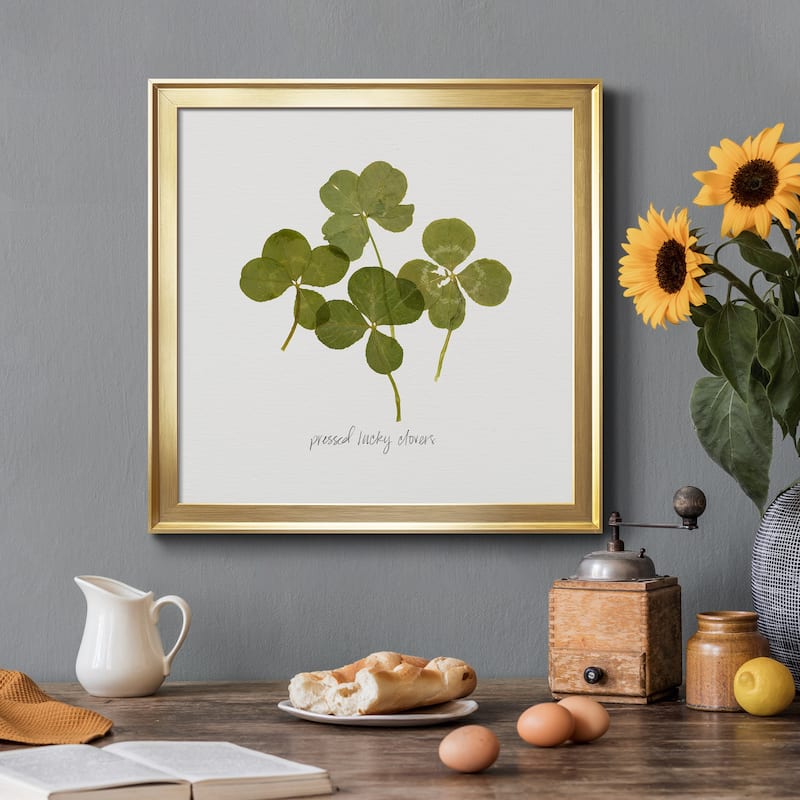 Pressed Clover I-Premium Framed Canvas - Ready to Hang