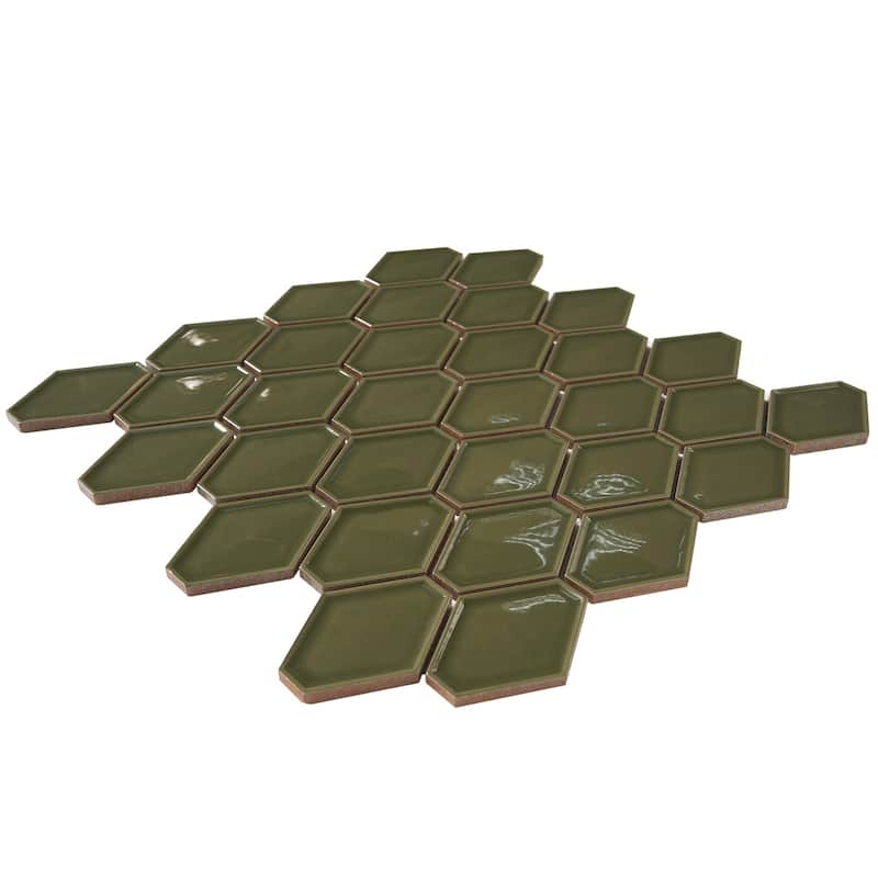 Century Clipped Diamond Porcelain Mosaic Tile