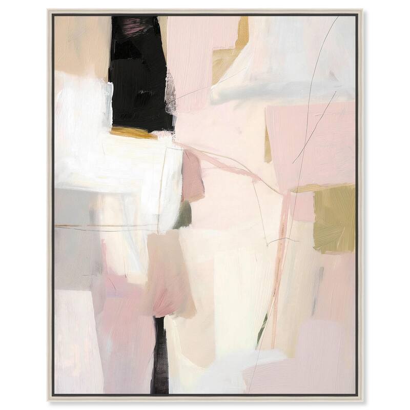 Pistachio Pink I Canvas by Art Remedy - 16" x 20" - Silver