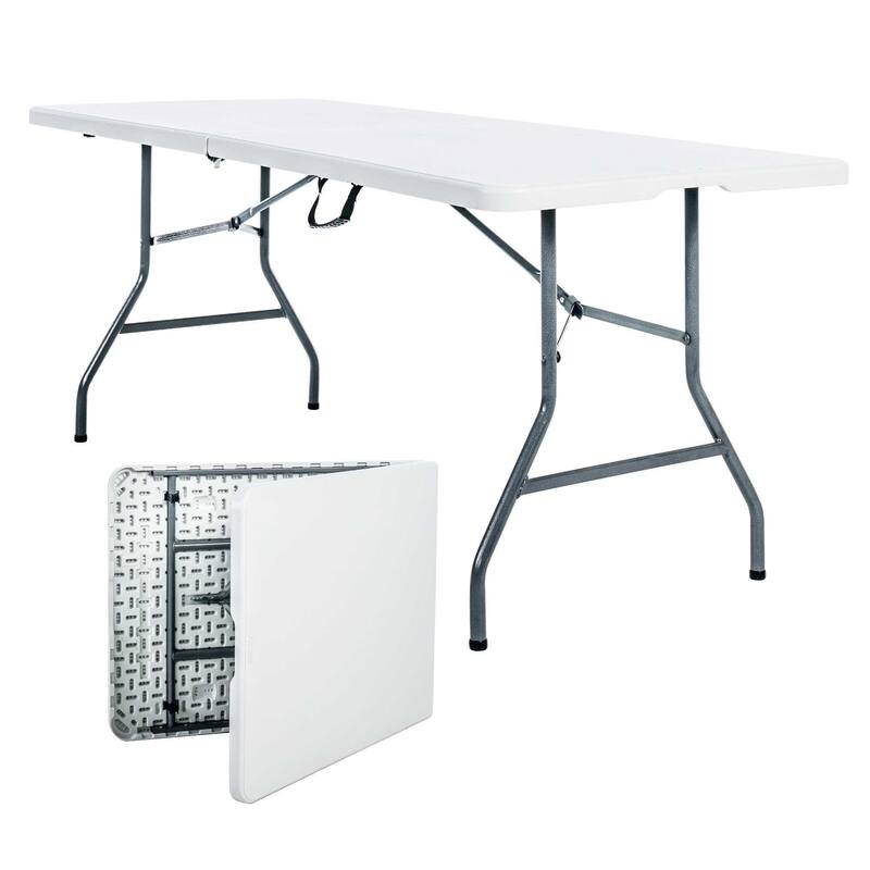 Peakform 6-Foot Centerfold Table, White