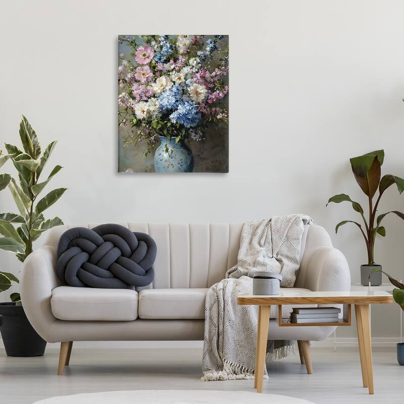 Stupell Traditional Cool Tone Bouquet Canvas Wall Art Design By Franklyn Gregory