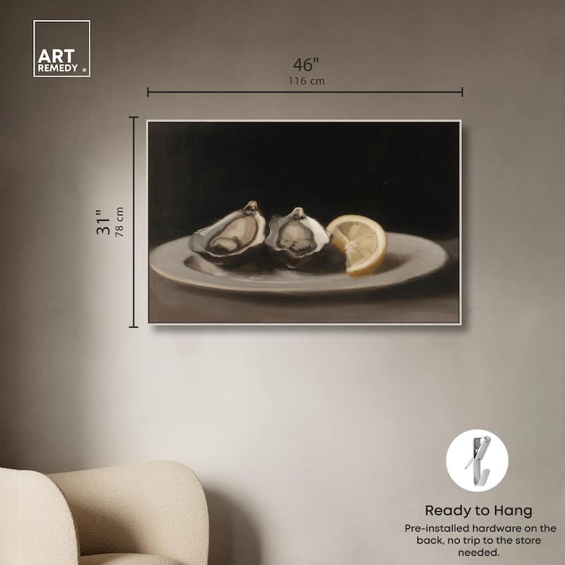 Manet's Oysters Canvas by Art Remedy