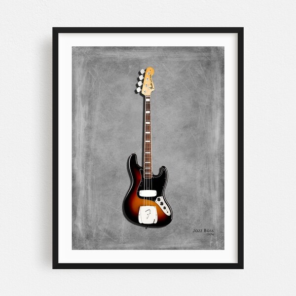 Tokyo Japan Fender Jazz Bass 74 Digital Guitar Music Art Print