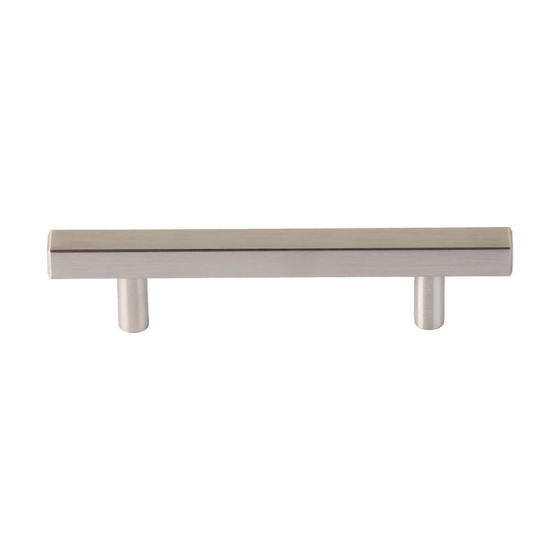Utopia Alley Oslo Pull Handle - Decorative Cabinet Drop Pull Handles, Brushed Nickel & Matt Black, 3.75/5.0" center to center - 3.75" 1 pack - Brushed Nickel