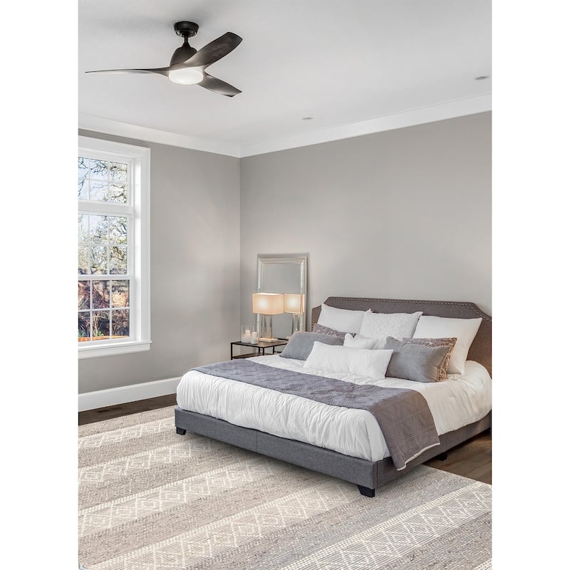 ECARPETGALLERY Braid weave Sienna Grey Wool Rug - 6'1 x 9'0