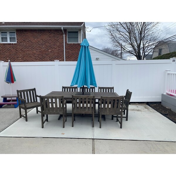 Shop Pure Garden 10 Foot Blue Aluminum Patio Umbrella With Auto Tilt Overstock 11614941