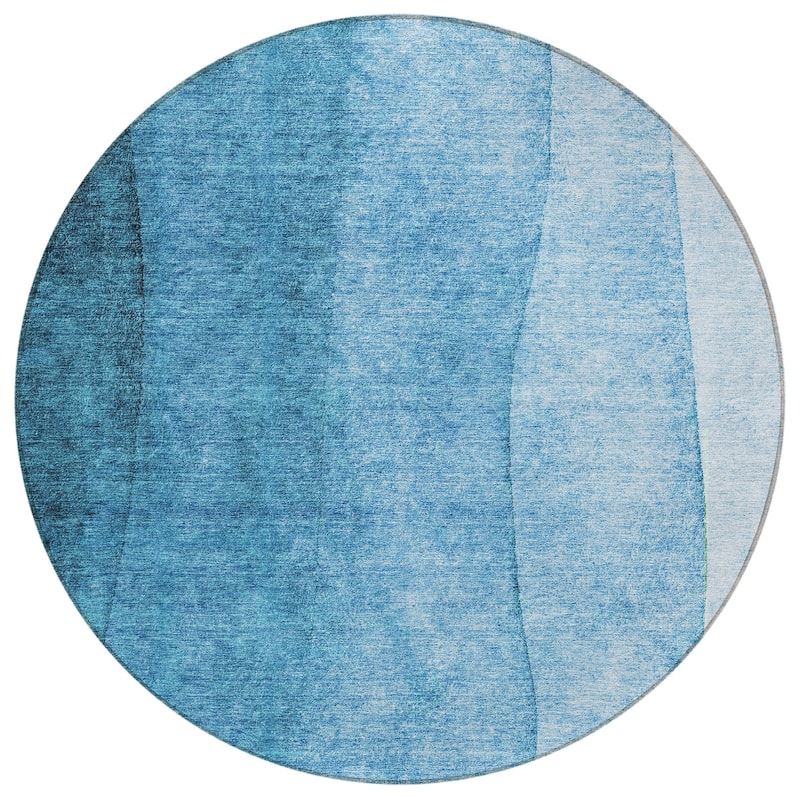 Machine Washable Indoor/ Outdoor Chantille Contemporary Ombre Rug
