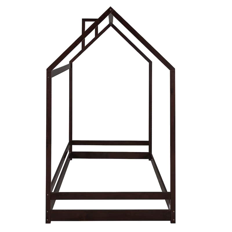 Twin Size House Bed Wood Bed